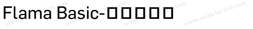 Flama Basic字体转换